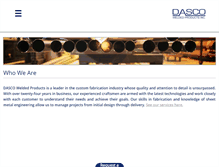 Tablet Screenshot of dascowelding.com